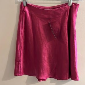 Satin short skirt brand new